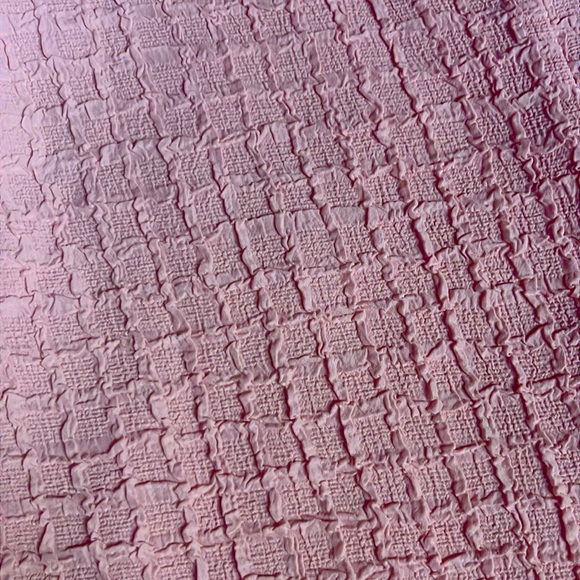 Women’s Medium SHEIN Privé Swiss Dot Notched Neckline Butterfly Sleeve Blouse - Picture 3 of 5